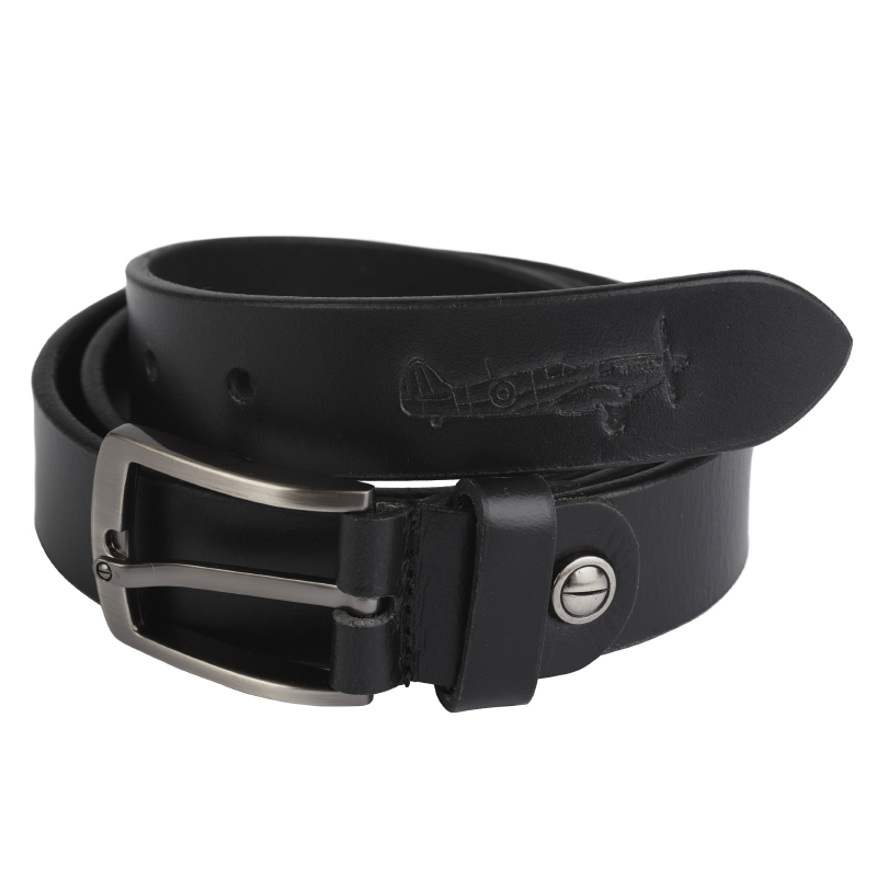 Spitfire classic leather belt rolled detail